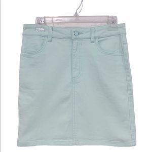 Green Jean Skirt GINA TRICOT